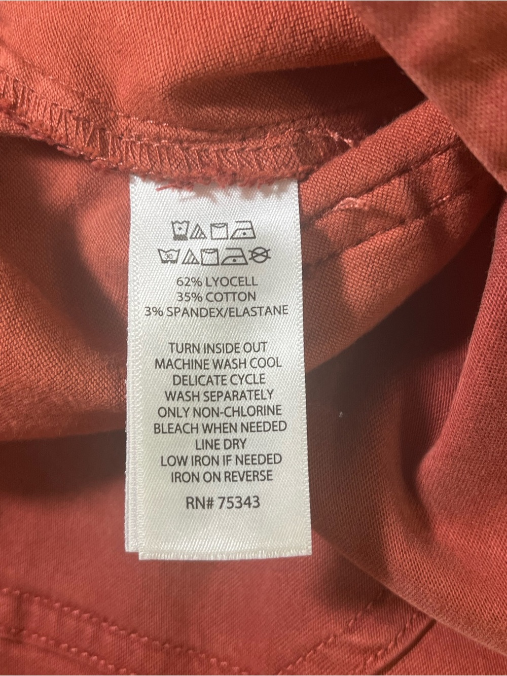 Joie Woman’s wide leg pants Terracotta Lyocell/Cotton Size 8 - Picture 9 of 13